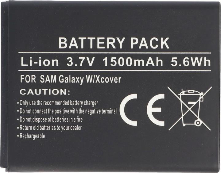 Actual product image Samsung Galaxy W battery, Galaxy S WiFi 3.6, Galaxy Xcover, Omnia W, Wave 3, GT-i8150