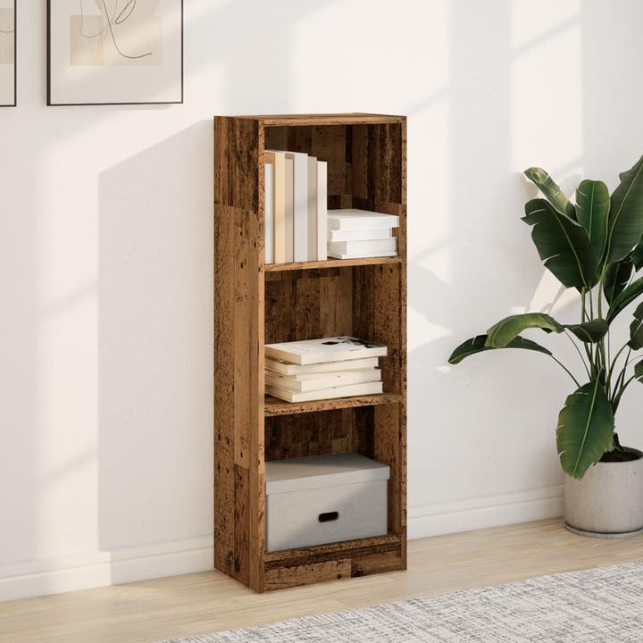 Produktbild vidaXL Bücherregal Bücherschrank Standregal Büroregal Wandregal Altholz-Optik (40 x 24 x 109 cm)