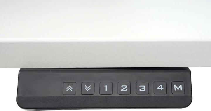 Image du produit Swisshandel24 Bureau, table d'ordinateur, hauteur réglable électriquement à 120° blanc, noir