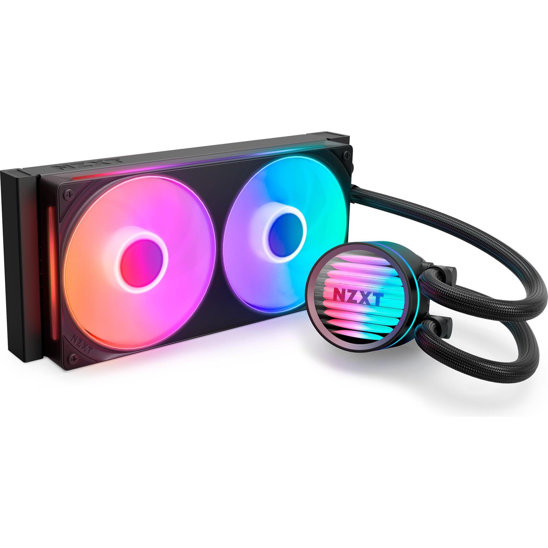 NZXT Kraken 240 RGB Liquid Cooler Blk, CPU Wasserkühler, Schwarz
