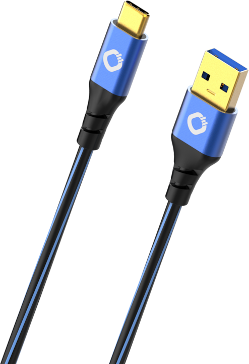 Produktbild Oehlbach USB 3.2 Gen 1 (USB 3.0) Anschlusskabel (1x Stecker A 1x C™ Stecker) 3.00 m vergoldete Steckkontakt (3 m, USB 3.2 Gen 2)