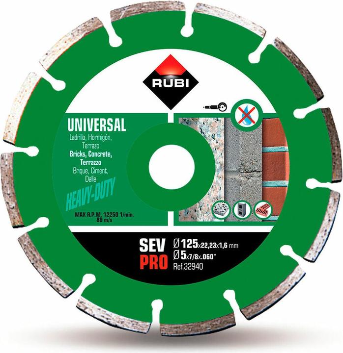 Immagine prodotto Rubi Diamond Blade Sev 125 Pro Segment Dry