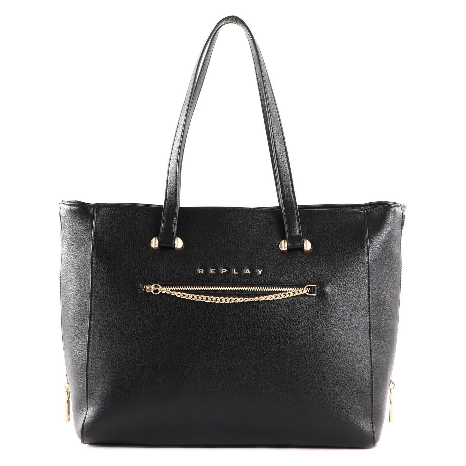 Replay, Damen, Tasche, Shopper, Schwarz