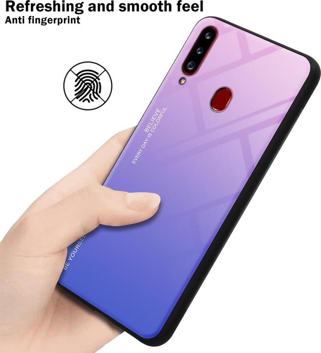 Actual product image Cadorabo TPU 2 colors glass cover (Samsung Galaxy A20s)