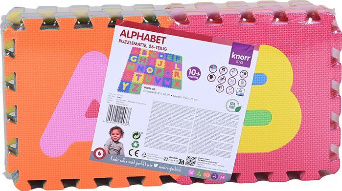 Produktbild Knorrtoys Puzzlematte - "Alphabet"/26-tlg./32 cm (160 x 160 cm)