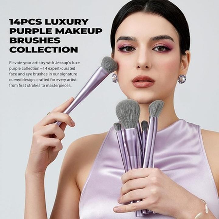 Image du produit Jessup Professional 14-Piece Vegan Makeup Brush Set for Foundation (Set)