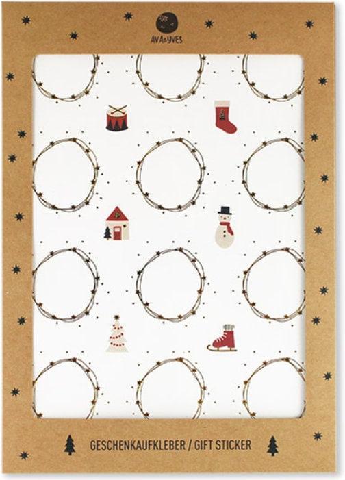 Produktbild Ava&Yves Namenskleber für Adventkalender oder Geschenke, 12 Stk. (12 Sticker)