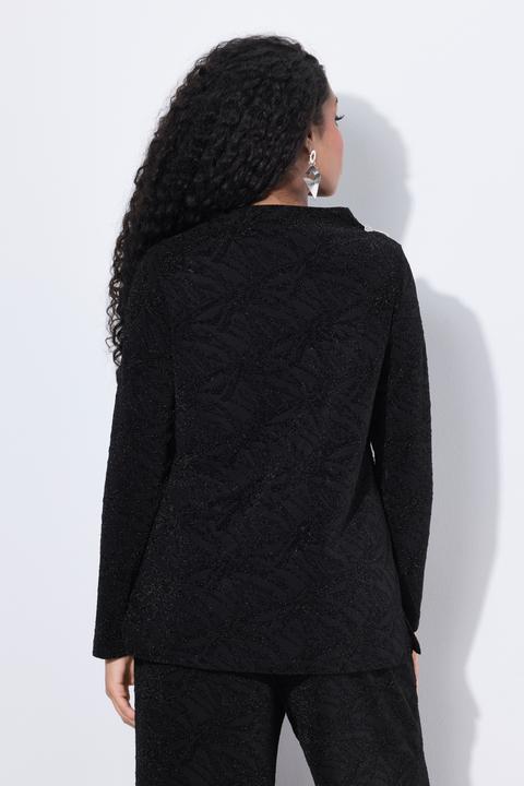 Immagine prodotto Ulla Popken Maglia con fiori, scollo a goccia e maniche lunghe (46, 48)