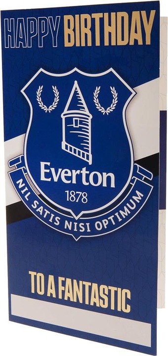 Actual product image Everton FC Personalised Birthday Card With Stickers (1 pcs.)