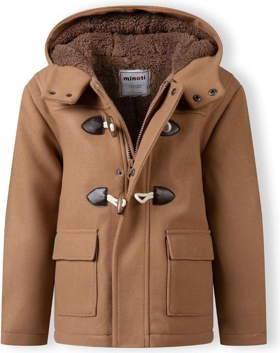 Actual product image Minoti Boys Plain Toggle Duffle Coat (110)