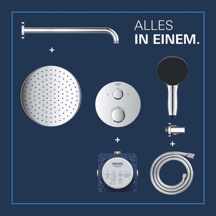 Actual product image Grohe Precision Thermostat Duschsystem Unterputz mit Vitalio Start 250 (1 Strahlart) und Vitalio Comfort 1