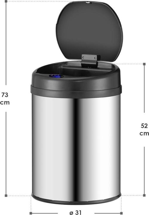 Image du produit Juskys Poubelle automatique avec capteur (30 l)