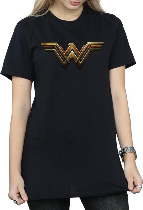Immagine prodotto Wonder Woman Maglietta Boyfriend in cotone con logo donna/donna (XL)