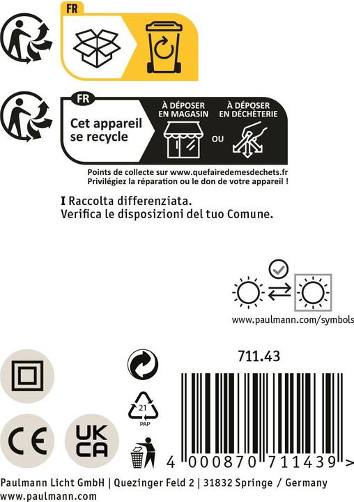 Produktbild Paulmann Pendelleuchte Ruya (E14)