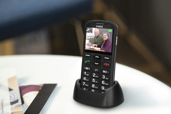 Produktbild Fysic F10 - Eenvoudige Mobiele Telefoon voor Senioren met SOS Paniekknop - Zwart (2.20", 4G)