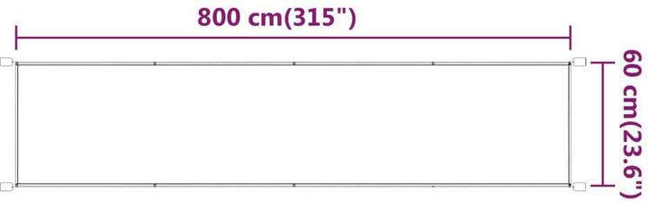 Immagine prodotto vidaXL Senkrechtmarkise (0.60 m)