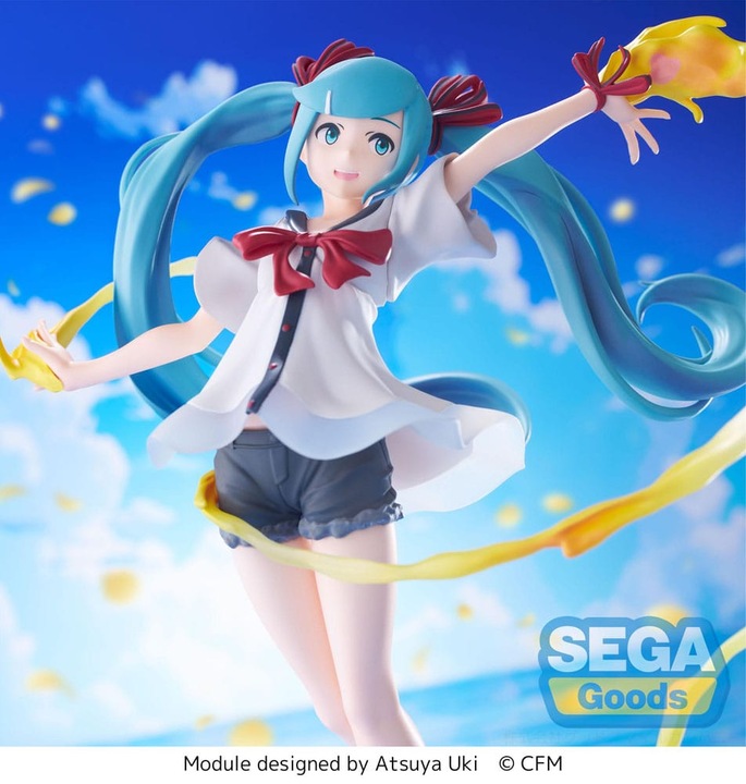 Actual product image Sega Goods Hatsune Miku: Project DIVA MEGA 39's Figurizm Luminasta PVC Statue Hatsune Miku Shiny T.R. 22 cm
