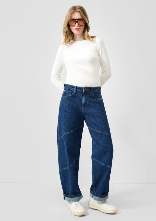 Actual product image s.Oliver Strickpullover Gerippter Pullover aus Viskosemix (L)