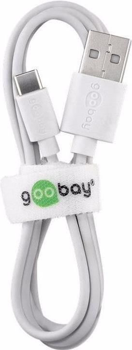 Produktbild Goobay Dual USB-A Ladegerät mit USB-C Kabel (12 W, 2 Ports)