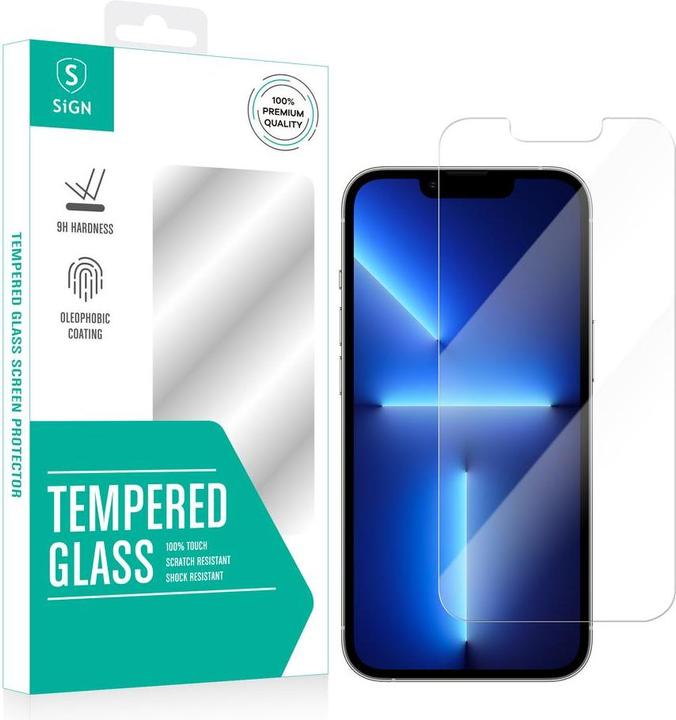 SIGN Pellicola protettiva in vetro temperato per iPhone 13 Pro Max (Apple iPhone 13 Pro Max)