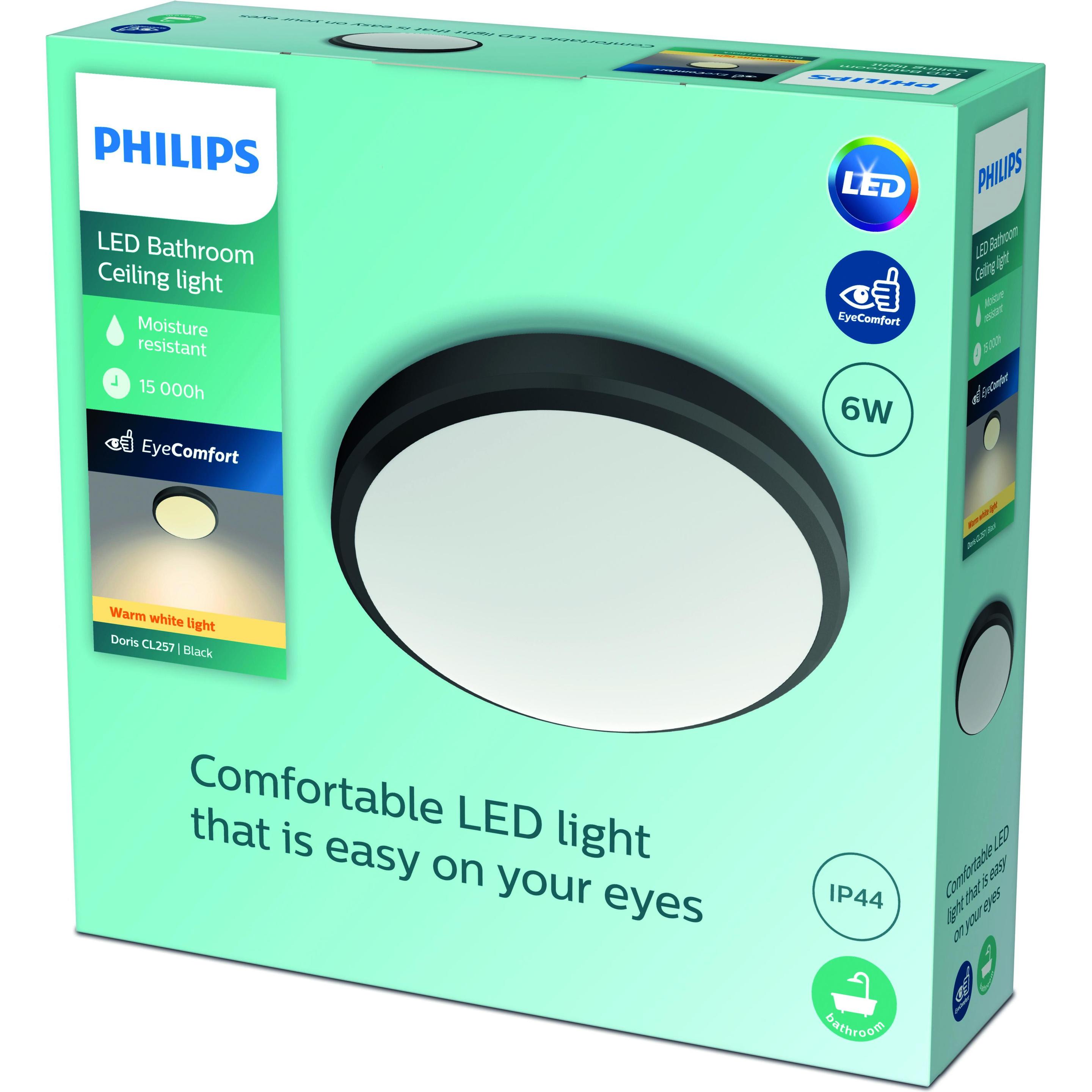 Thumbnail - Philips, Wandleuchte + Deckenleuchte, Doris (600 lm)