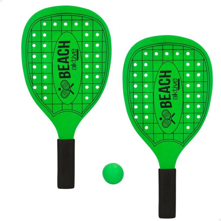 Aktive Strandschläger mit Ball Neon Holz 20 x 40 cm (12 Stück)