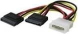 Produktbild Goobay SATA Power Adapter 4Pin - 2x15Pin Molex (13 cm)