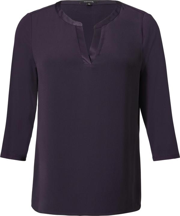 Produktbild Comma T-Shirt Shirt mit Satinblende im Fabricmix (34)