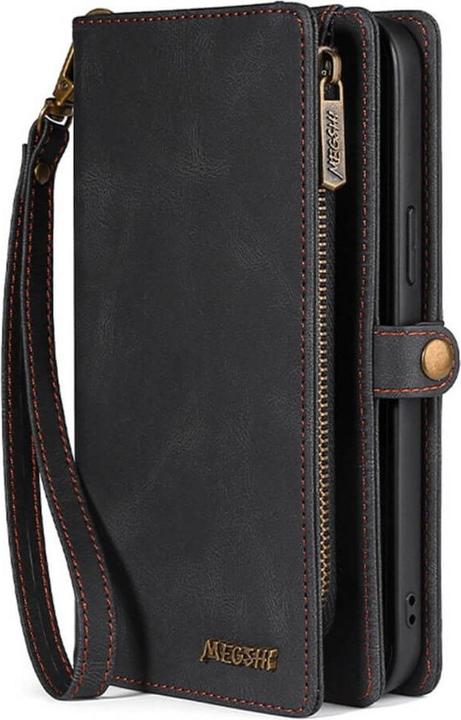 Custodia Flip Con Portafoglio Per IPhone 15 Pro – Pelle PU Magnetica Con Slot Carte E Supporto (Interno TPU)