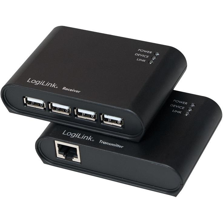 LogiLink UA0230 (USB-A, 5 Ports), Dockingstation + USB Hub, Schwarz