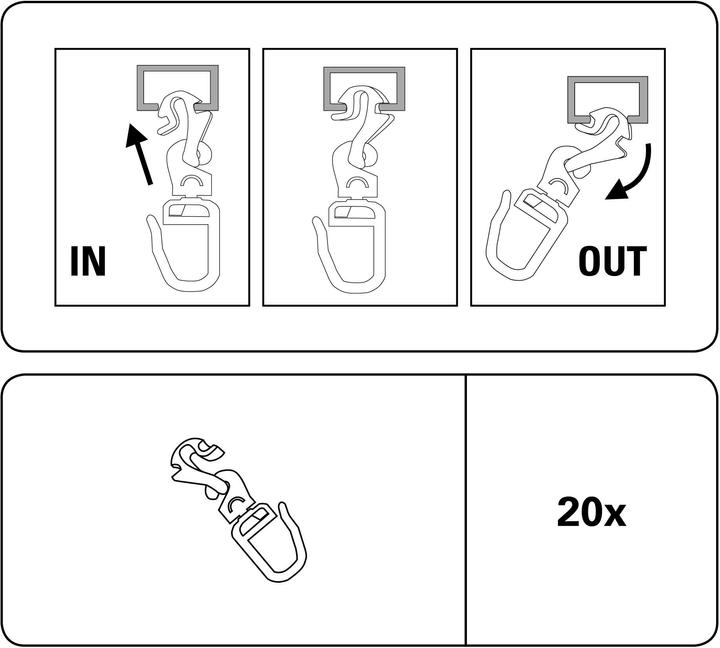 Produktbild Gardinia Click in out