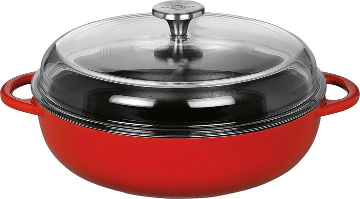 Actual product image Küchenprofi Peasant pan 'Provence (28 cm, Frying pan, Cast iron, Enamel)