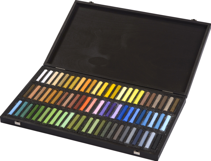 Actual product image BlockX Coffret bois 72 Pastels - Paysage - Vert or (18 x)