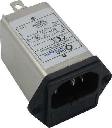 RND Components Ingresso apparecchio con filtro C14 4A 250VAC