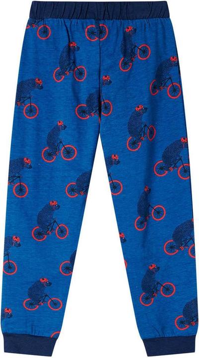 Produktbild VidaXL Kinderpyjama mit Langen Ärmeln Petrolblau 128,Material (128)