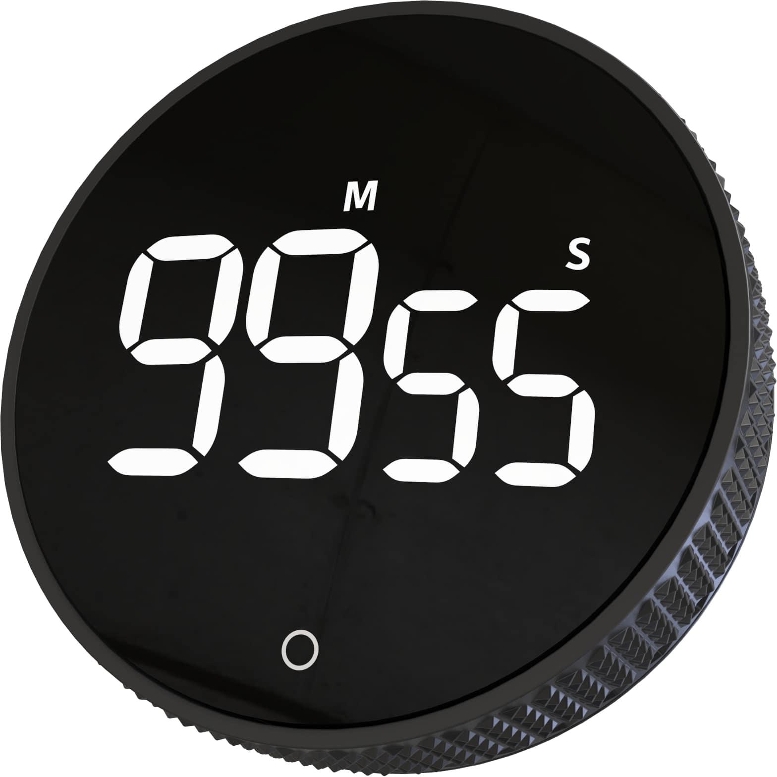 Dayhome, Tischuhr, Digitaler Timer/Stoppuhr YT6712-SW, mit Magnet, schwarz