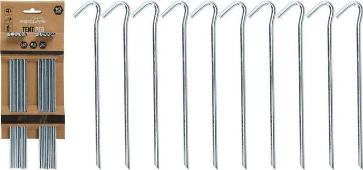 Actual product image Redcliffs Tent Pegs Iron 23cm Set 10pcs