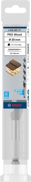 Produktbild Bosch Professional Zubehör PRO Wood Holzschlangenbohrer, 30 x 95 x 160 mm (11.1 mm)