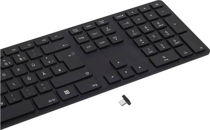 Actual product image Matias Draadloos USB-C Aluminium Toetsenbord PC Duits QWERTZ Zwart (FK418PCDCBB-DE) (DE, Wireless)