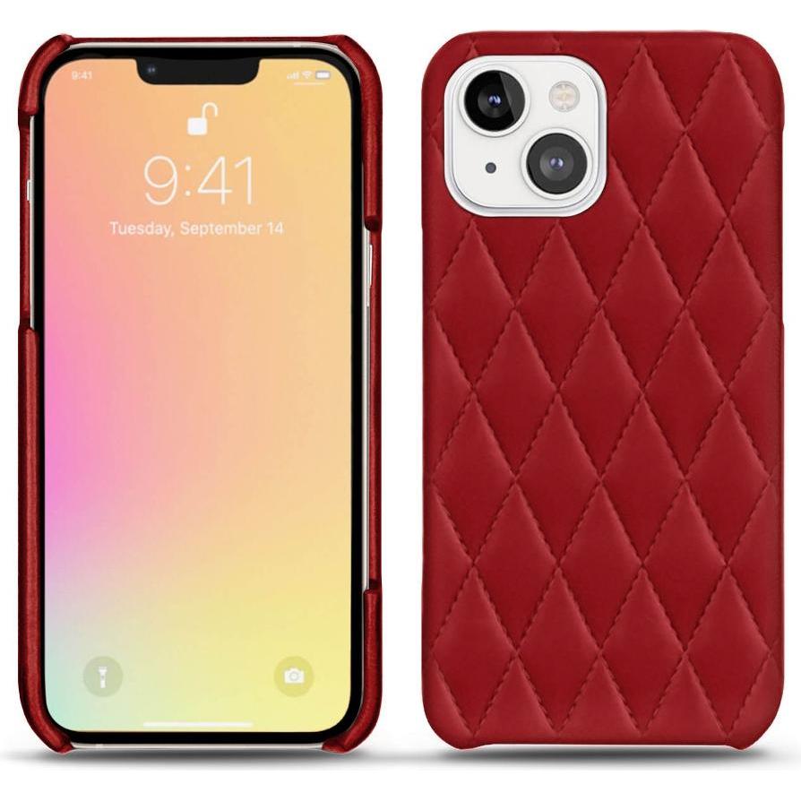 Noreve Lederschutzhülle (Apple iPhone 13), Smartphone Hülle, Rot