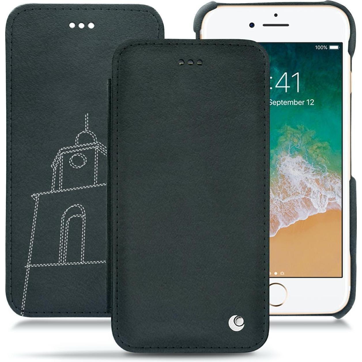 Noreve Lederschutzhülle horizontal (Apple iPhone 7), Smartphone Hülle, Blau