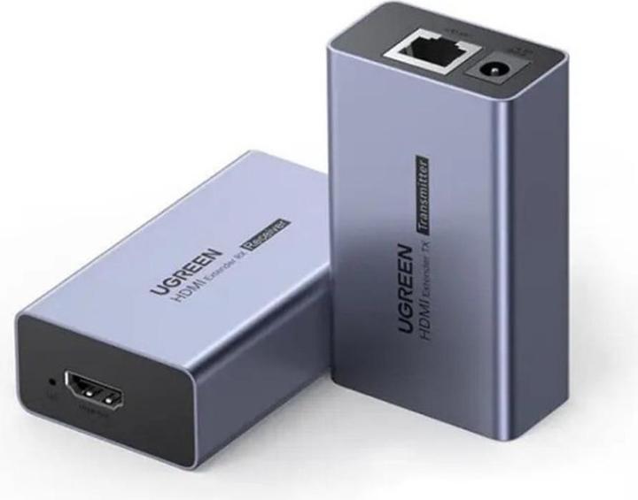 Produktbild Ugreen - Adapter CM609 (90811EU) - HDMI Over Ethernet Extender, 0.5m - Black (Extender)