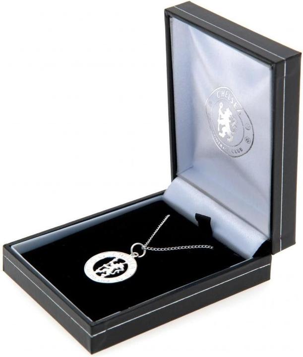 Immagine prodotto Chelsea FC Verniciato d'Argento Collana e Ciondolo (100% materiale sintetico)