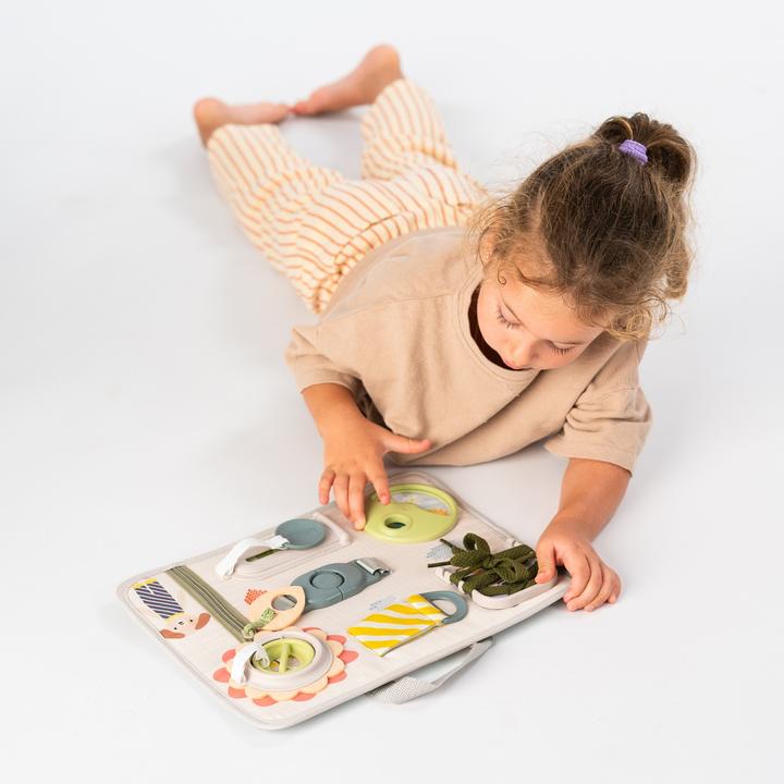 Actual product image Taf Toys Busy Board Snap 'n Learn