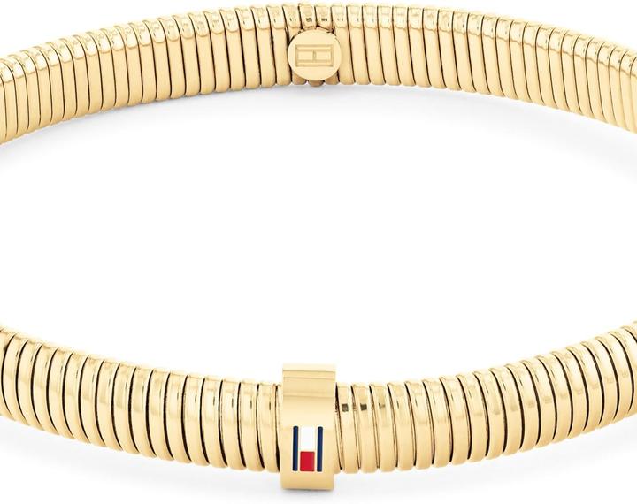 Productafbeelding Tommy Hilfiger - Elegant gold-plated bracelet for women Stretch Bracelets 2781005 (16.50 cm, Roestvrij staal)