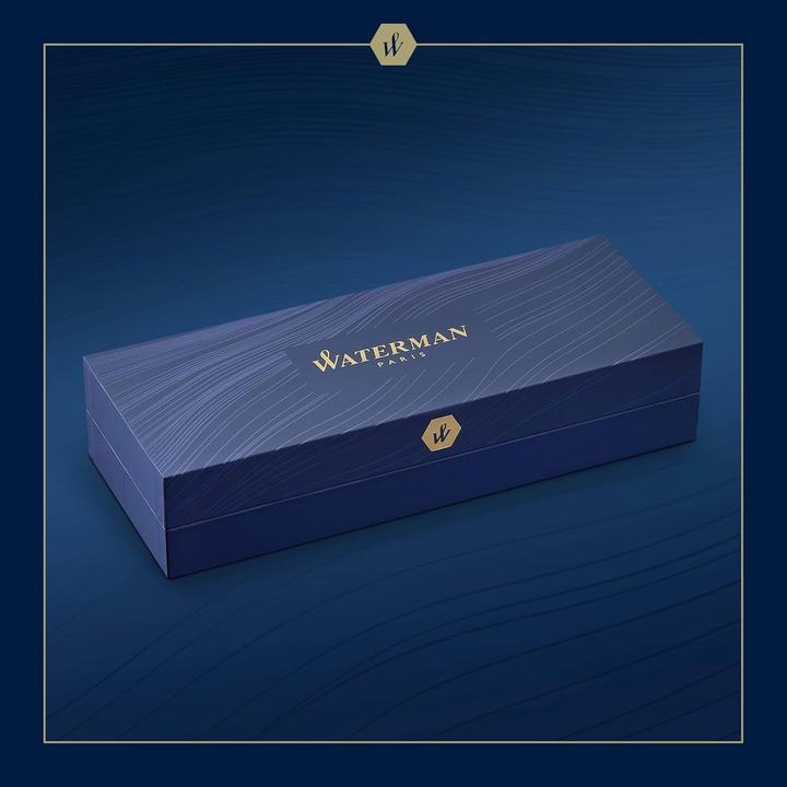 Image du produit Waterman Stylo plume Hémisphère DeLuxe C.C Deep Lacquer F B. (Bleu, Bleu, 1x)