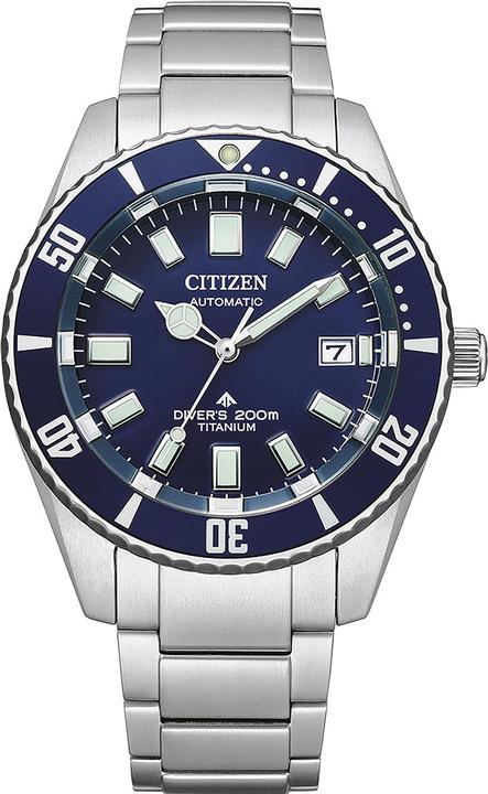 Actual product image Citizen Promaster Marine Automatic Diver's Super Titanium NB6021-68L (Watch with gemstone, 41 mm)