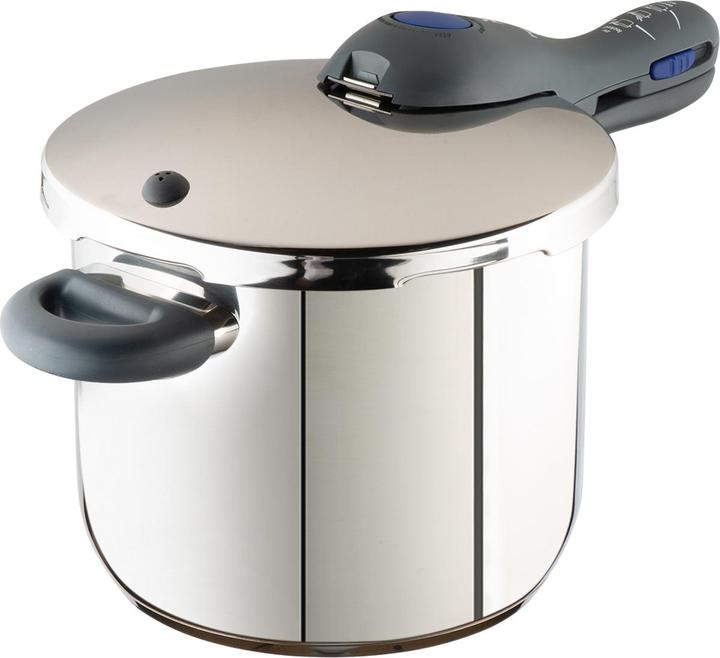 Produktbild WMF Schnellkochtopf 6,5l Dampfkochtopf Perfect Plus Induktion Edelstahl 18/10 (22 cm, Dampfkochtopf, Edelstahl)