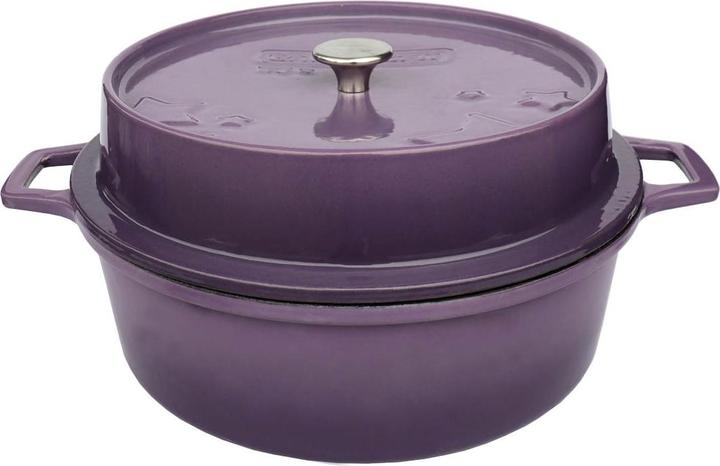 Image du produit Grillfürst Dutch Oven sans pieds - émaillé - DO4 - violet