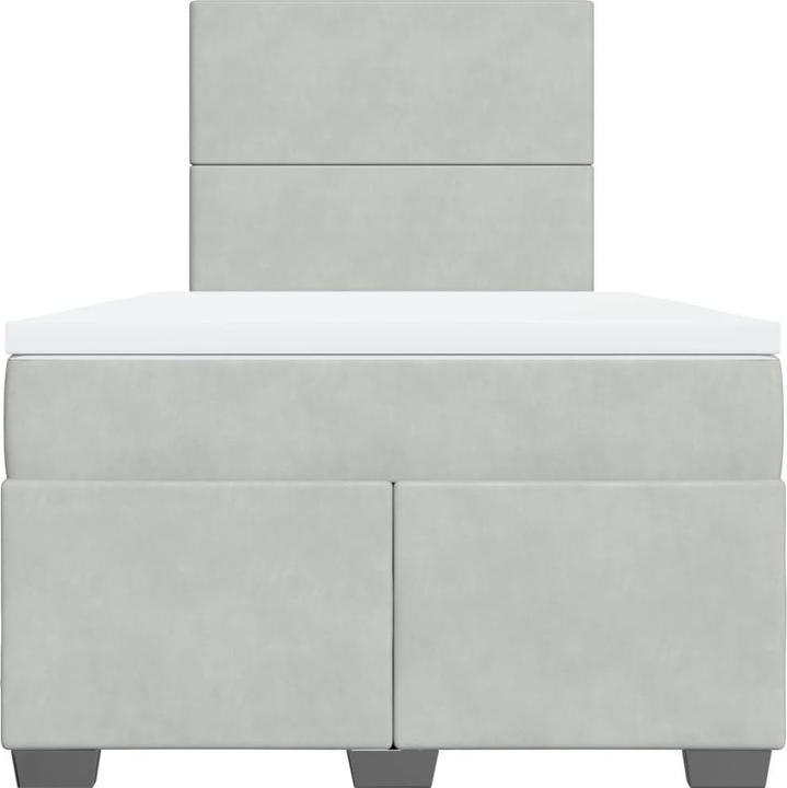 Produktbild vidaXL Bo x springbett mit Matratze 120 x 190 cm Samt (120 x 190 cm)